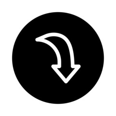 arrow down icon