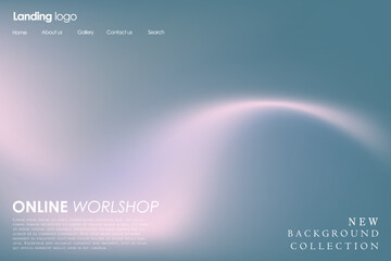 Obraz premium Shades of holographic. Futuristic holographic poster with gradient mesh.