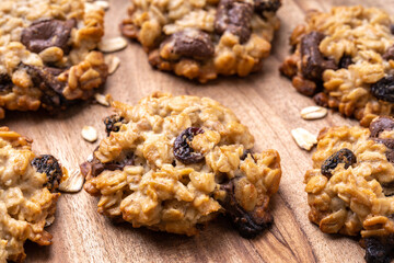 オートミールのチョコレーズンクッキー