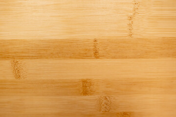 Bamboo wooden background with horizontal lines of a narural wood plank texture