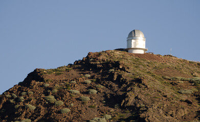 Fototapeta na wymiar Telescope at the Roque de los Muchachos Observatory. Garafia. La Palma. Canary Islands. Spain.