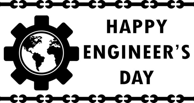 World engineering day logo template vector illustration. Happy engineering day