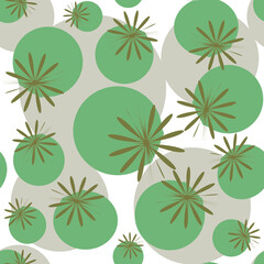 Modern artistic illustrative pattern. Seamless pattern. Fashionable design template.