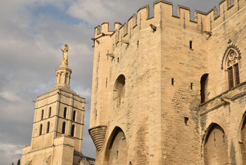 Fototapeta premium Tour du Palais des Papes à Avignon. France 