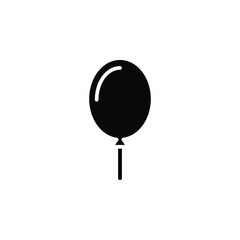 Balloon Solid Icon Vector Illustration Logo Template. Suitable For Many Purposes.