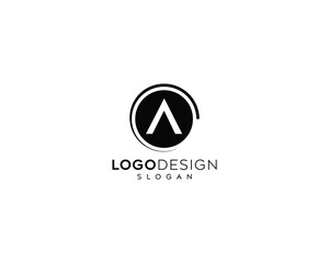 Minimalist letter A Logo Design