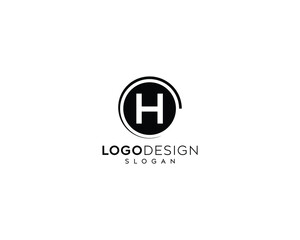 Minimalist letter H Logo Design