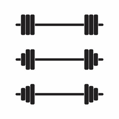 Barbell Icon Sign Symbol Vector for Web or Mobile App