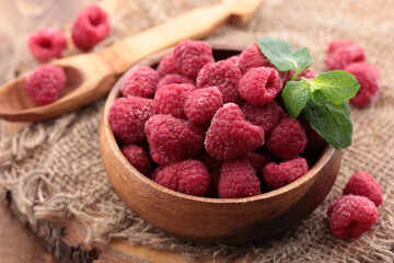 Frozen raspberry