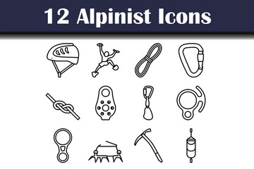 Alpinist Icon Set