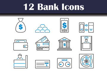 Bank Icon Set