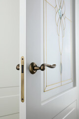 beautiful fittings for doors made of natural veneer 