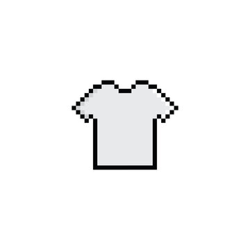 pixel T-shirt icon  sign for 8 bit game