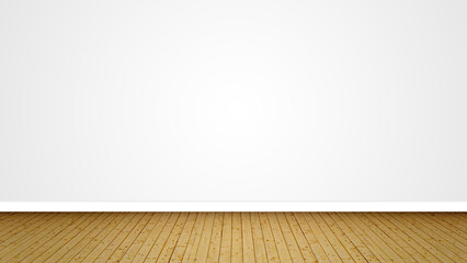 Concept or conceptual vintage or grungy brown background of natural wood or wooden old texture floor and wall as a retro pattern layout. A 3d illustration metaphor to time, material, emptiness,  age 