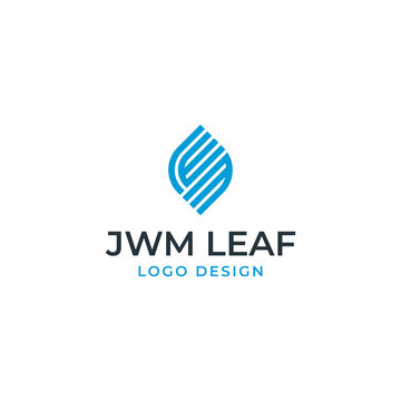 JWM LEAF LOGO DESIGN VECTOR