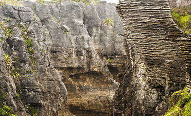 Pancake rock in New Zealand