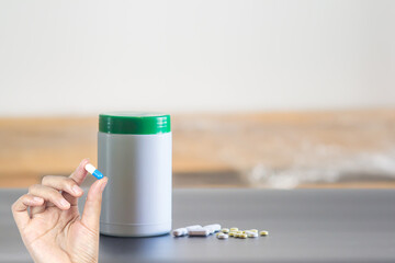 Concept of pharmaceutical products in pill form.