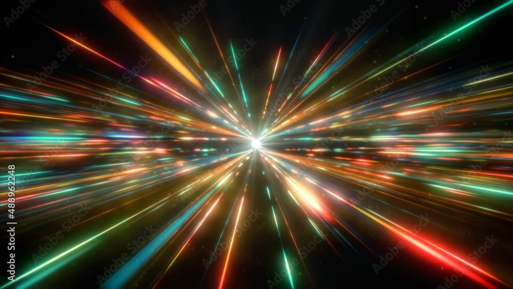 Wall mural multi-color light. this stock motion graphics video shows multi-colored lights.