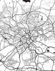 Obraz premium Leeds City Map