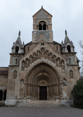 Fototapeta na wymiar Jaki Chapel near Vajdahunyad castle in Budapest Hungary