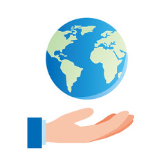 手のひらの上の地球