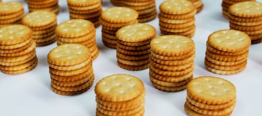 cookies on a white background