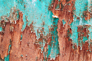 Grunge rusty metal texture. Rusted and oxidized background.