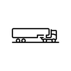 truck with trailer icon