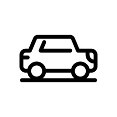 Transport line car icon