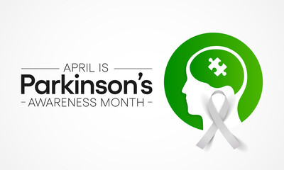 Parkinson's Disease awareness month is observed every year in April, is a brain disorder that leads to shaking, stiffness, and difficulty with walking, balance, and coordination. Vector illustration