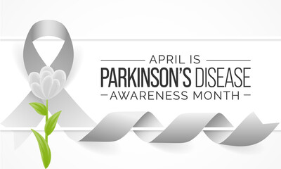 Parkinson's Disease awareness month is observed every year in April, is a brain disorder that leads to shaking, stiffness, and difficulty with walking, balance, and coordination. Vector illustration