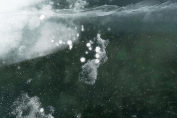 baikal lake air bubble under ice