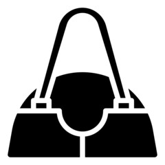 HAND BAG glyph icon,linear,outline,graphic,illustration