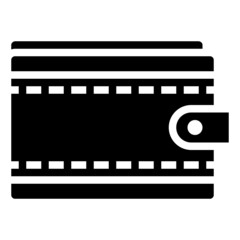 WALLET glyph icon,linear,outline,graphic,illustration