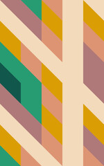 geometric colour block vector pattern