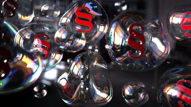 4k Video Soap Bubble Paragraphs. ProRes 4444