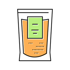 spice bag color icon vector illustration