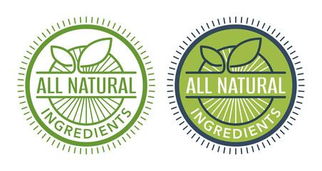 All Natural Ingredients sticker