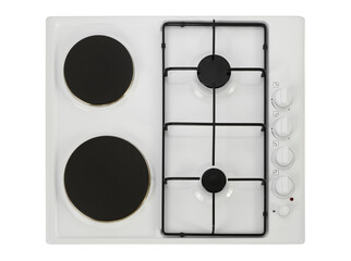 electrical and gas stove from top