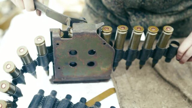 A lot of bullets and ammunition.
