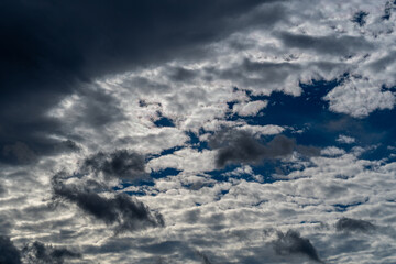 Jeu d'ombre dans le ciel nuage