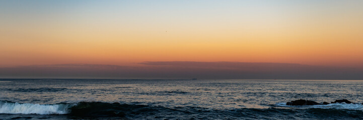 Sunset over the Atlantic Ocean