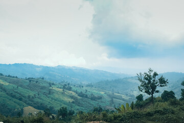 landscape with clouds