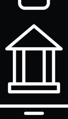 Mobile Banking Vector Icon Design Illustration