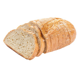 Isolated fresh bakery food on a white background