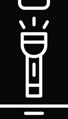 Torch Vector Icon Design Illustration