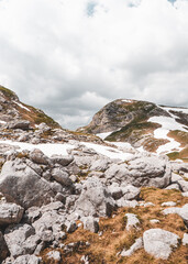 Trail to the Bobotov Kuk located in the center of Durmitor National Park in Northern Montenegro.