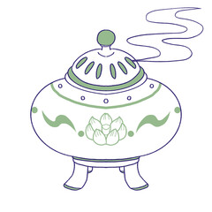 お香を炊く香炉効果あり