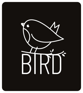 logo oiseau, marque accessoires et objets pour les passereaux du jardin, association de protection des oiseaux, sticker oiseau, observation, ornithologie, application, 