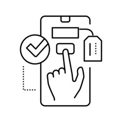 choosing product line icon vector illustration